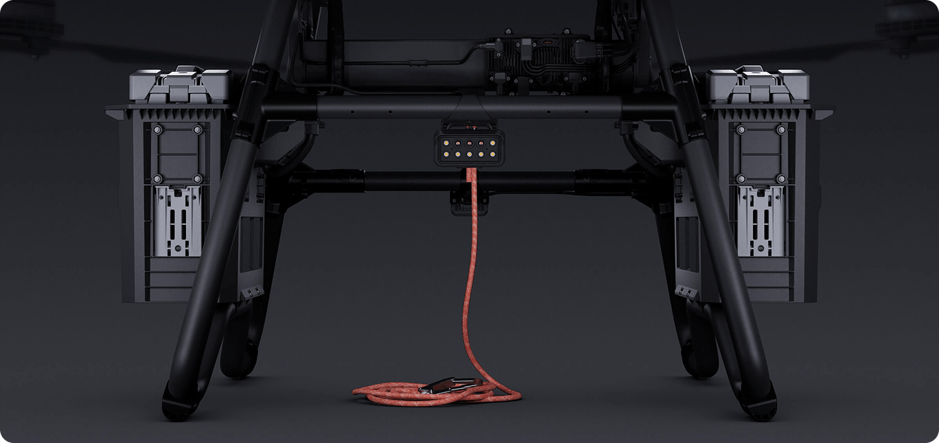 Sistema de elevação de bateria dupla da DJI