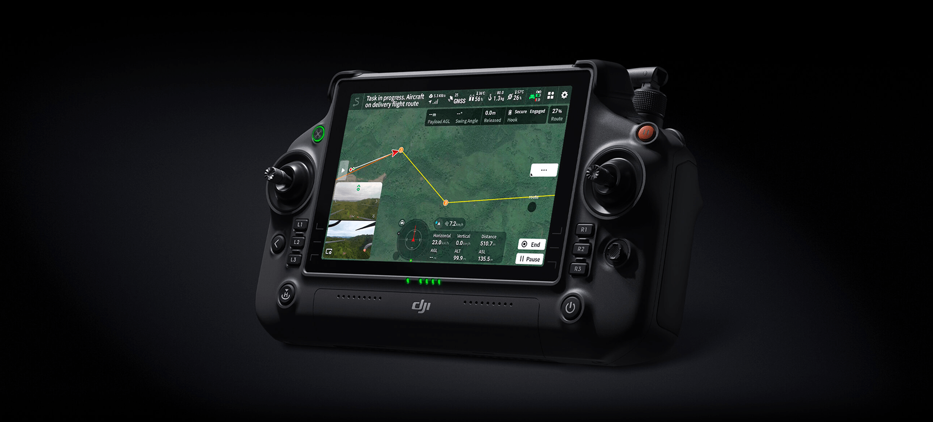 Aplicativo de entrega da DJI